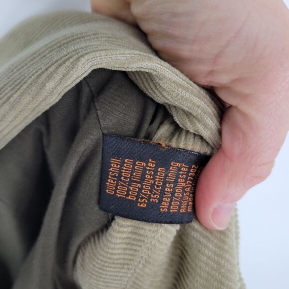 Zara casual corduroy tan blazer jacket mens large friday night steel tip dart - Picture 7 of 12